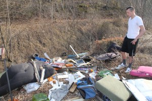 Litter Behind Tamaqua Middle School, Walker Township, 4-10-2014 (8)