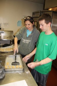 Making Doggie Biscuits, Salvation Army, Tamaqua, 4-28-2014 (2)