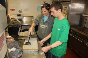 Making Doggie Biscuits, Salvation Army, Tamaqua, 4-28-2014 (6)
