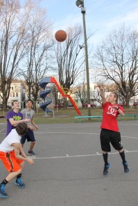Playing Basketball, North and Middle Ward Playground, Tamaqua, 4-10-2014 (5)