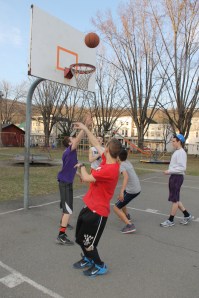 Playing Basketball, North and Middle Ward Playground, Tamaqua, 4-10-2014 (8)
