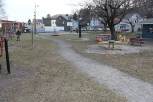 Preparing for Easter Egg Hunt, North and Middle Ward Playground, Tamaqua (4-10-2014) (2)