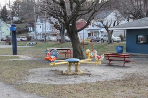 Preparing for Easter Egg Hunt, North and Middle Ward Playground, Tamaqua (4-10-2014) (3)