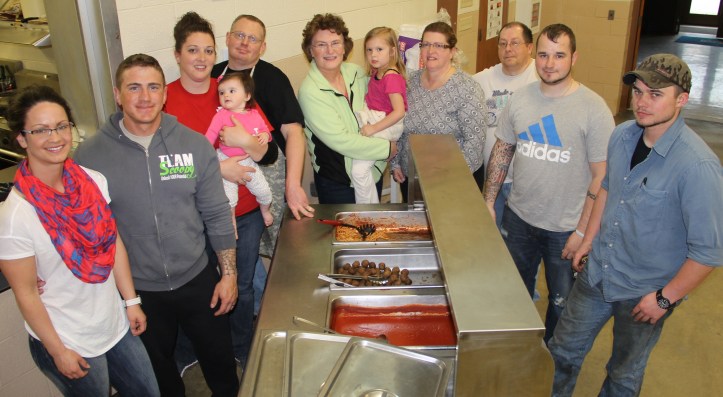Pictured are volunteers Sarah and John Nebzydoski, Heather Rosetti, Teresa Rosetti, Matthew Frey, Rosina Liggitt, Jaelynn Kreitz, Palma Groshko, Robert Everitt, Travis Garris and Matt Sloskey.