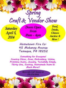 Spring Craft and Vendor Fair, Hometown Fire Company
