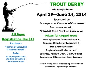 Tamaqua Chamber Fishing Derby 2014 Flyer1