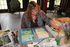 Up Close in the Garden, Watercolor Workshop, Stonehedge Gardens, South Tamaqua (6)