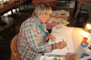 Up Close in the Garden, Watercolor Workshop, Stonehedge Gardens, South Tamaqua (7)