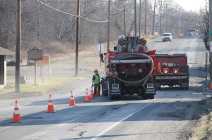 US209 Detoured for Sewer Line Repairs, Coaldale, 4-9-2014 (11)