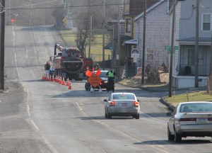 US209 Detoured for Sewer Line Repairs, Coaldale, 4-9-2014 (18)