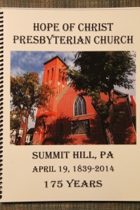 175th Anniversary Service Booklet, Hope of Christ Presbyterian Church, Summit Hill, 4-27-2014 (1)
