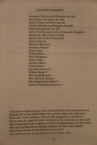 175th Anniversary Service Booklet, Hope of Christ Presbyterian Church, Summit Hill, 4-27-2014 (6)