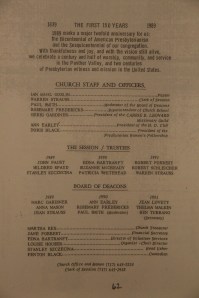 175th Anniversary Service Booklet, Hope of Christ Presbyterian Church, Summit Hill, 4-27-2014 (64)