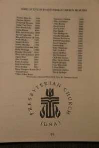 175th Anniversary Service Booklet, Hope of Christ Presbyterian Church, Summit Hill, 4-27-2014 (96)