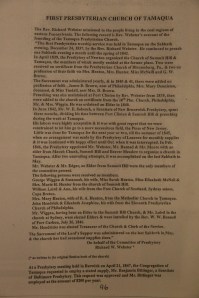 175th Anniversary Service Booklet, Hope of Christ Presbyterian Church, Summit Hill, 4-27-2014 (98)