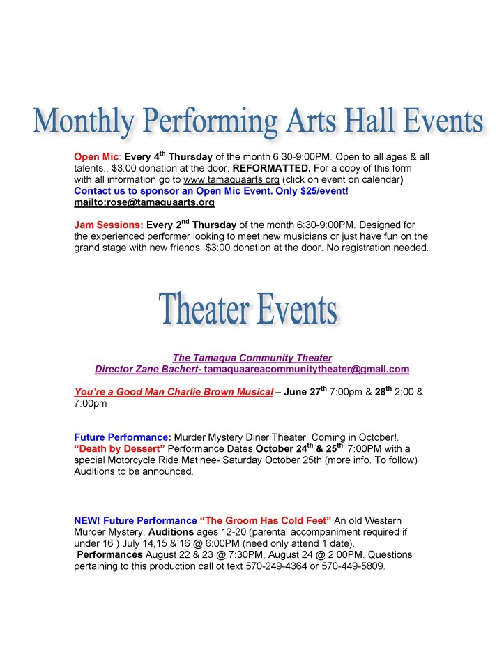 5-16-2014, Tamaqua Community Arts Center Newsletter6