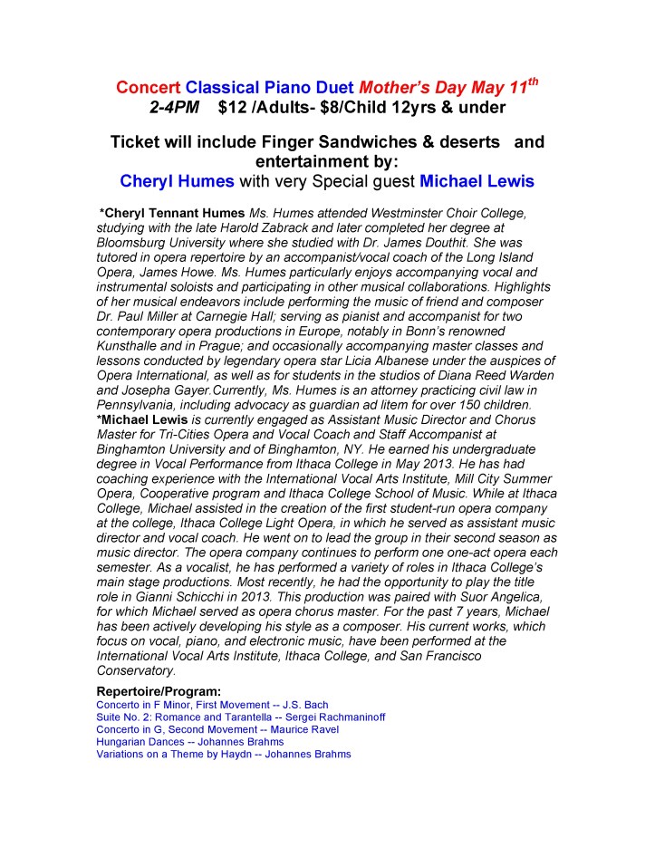 5-9-2014, Tamaqua Community Arts Center Newsletter2