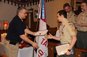 Boy Scout Jacob M. Kropp Eagle Ceremony at St Johns UCC, Tamaqua, 5-19-2014 (13)