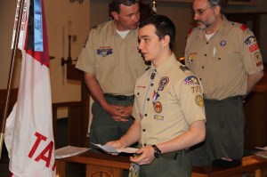 Boy Scout Jacob M. Kropp Eagle Ceremony at St Johns UCC, Tamaqua, 5-19-2014 (17)