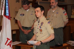 Boy Scout Jacob M. Kropp Eagle Ceremony at St Johns UCC, Tamaqua, 5-19-2014 (18)