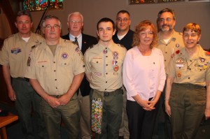 Boy Scout Jacob M. Kropp Eagle Ceremony at St Johns UCC, Tamaqua, 5-19-2014 (24)