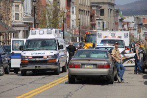 Boy Struck by Car, West Broad Street, US209, Tamaqua, 5-8-2014 (2)