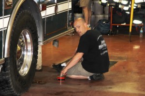 Cleaning the Firehouse, American Hose Company, Tamaqua, 5-13-2014 (10)