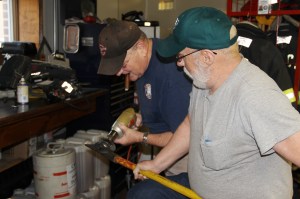 Cleaning the Firehouse, American Hose Company, Tamaqua, 5-13-2014 (13)