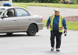 Elderly Woman Drives Through Car Port, Down Embankment, Locust Street, Hometown, 5-20-2014 (17)