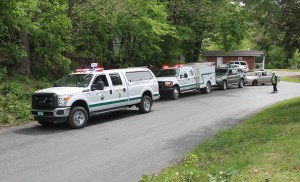 Elderly Woman Drives Through Car Port, Down Embankment, Locust Street, Hometown, 5-20-2014 (18)