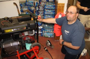 Firefighters Placing Flags, Bunting, American Hose Company, Tamaqua (33)