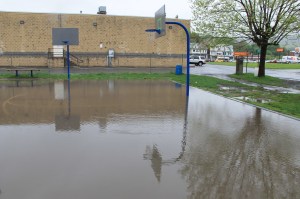 Flooded Basketball Court, Willing Skate Park, Tamaqua, 5-16-2014 (1)