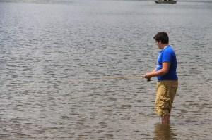 Guy Fishing, Locust Lake State Park, Barnesville, 5-18-2014 (1)