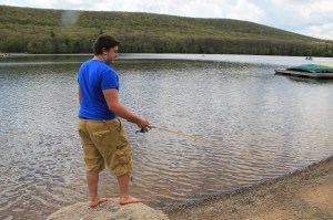 Guy Fishing, Locust Lake State Park, Barnesville, 5-18-2014 (16)