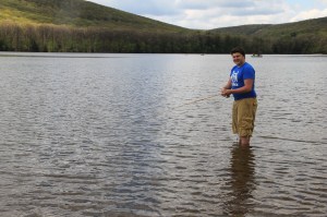 Guy Fishing, Locust Lake State Park, Barnesville, 5-18-2014 (9)