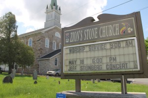 Jeff Steinberg Concert SIGN, Zion's Stone Church, West Penn, 5-18-2014