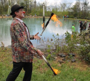 Kenny the Clown, Flame Thrower, Huck Finn Fishing Rodeo, BHSA Dam, Delano (10)