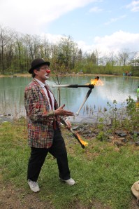 Kenny the Clown, Flame Thrower, Huck Finn Fishing Rodeo, BHSA Dam, Delano (11)
