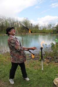 Kenny the Clown, Flame Thrower, Huck Finn Fishing Rodeo, BHSA Dam, Delano (16)