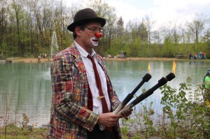 Kenny the Clown, Flame Thrower, Huck Finn Fishing Rodeo, BHSA Dam, Delano (3)