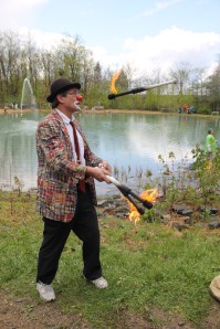 Kenny the Clown, Flame Thrower, Huck Finn Fishing Rodeo, BHSA Dam, Delano (7)