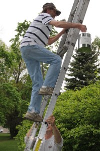 Lansford Firefighters and American Legion Members Spruce Up Park, Lansford (10)
