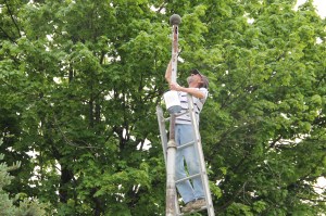 Lansford Firefighters and American Legion Members Spruce Up Park, Lansford (19)