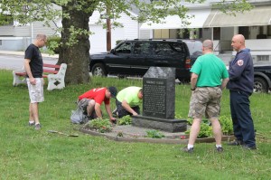Lansford Firefighters and American Legion Members Spruce Up Park, Lansford (20)