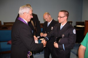 Masons Present First Responder Pins, Tamaqua Masonic Lodge, Hometown, 5-21-2014 (34)