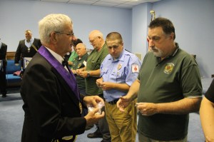 Masons Present First Responder Pins, Tamaqua Masonic Lodge, Hometown, 5-21-2014 (42)