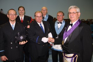 Masons Present First Responder Pins, Tamaqua Masonic Lodge, Hometown, 5-21-2014 (62)