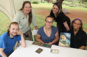 Pictured from front left are Cory David, MacKenzie Greenwood and Devin Devine. From back left are Janet Dean and Kate Bee Moon.