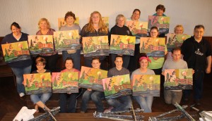 Paint and Sip, Chinese Bridge, Community Arts Center, Tamaqua, 5-16-2014 (11)
