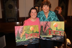 Paint and Sip, Chinese Bridge, Community Arts Center, Tamaqua, 5-16-2014 (15)